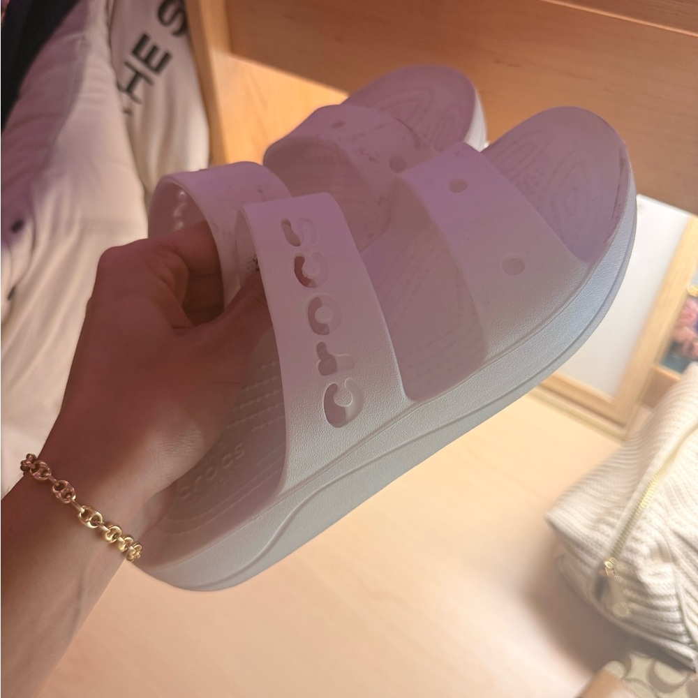 CROCS Classic White Slide Sandals